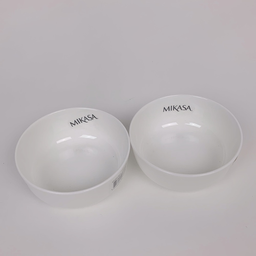 Mikasa Samantha Fine Bone China bowls Set of two White New NWT